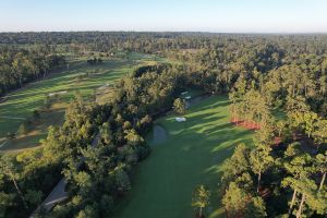 Augusta National 11th And 12th Morning Aerial